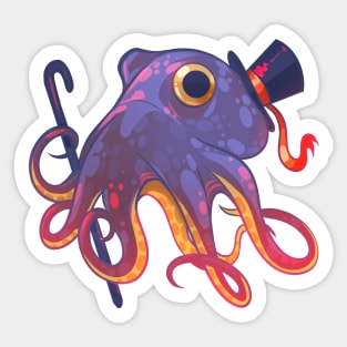 Octopus Gentleman Sticker